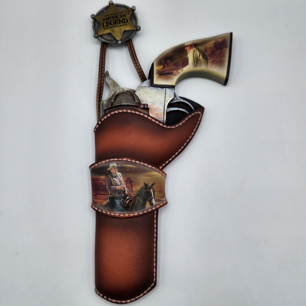 Bradford Exchange John Wayne American Legend Straight Shooter Wall Decor COA